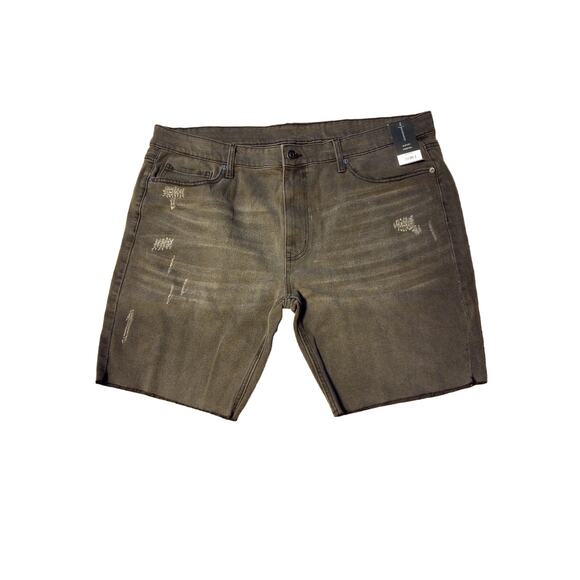 No Boundaries ladies size 40 NWT Slim Fit Stretch Grey Jean‎ shorts - Picture 1 of 3